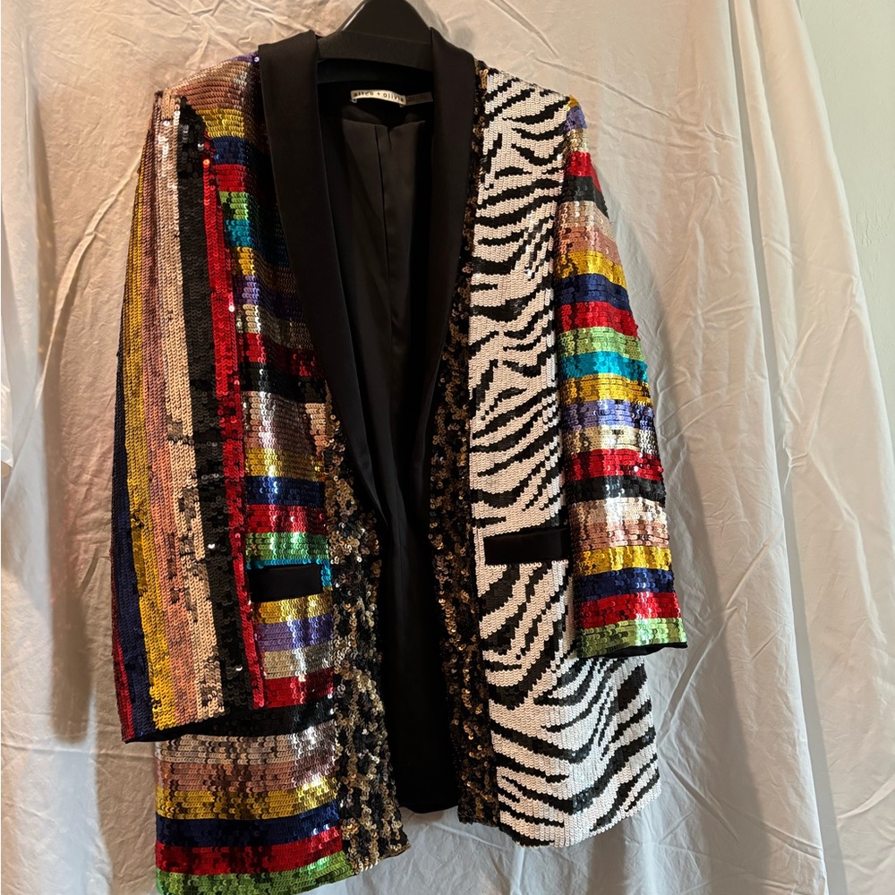 Alice + Olivia sequin jacket.  Spectacular!!!